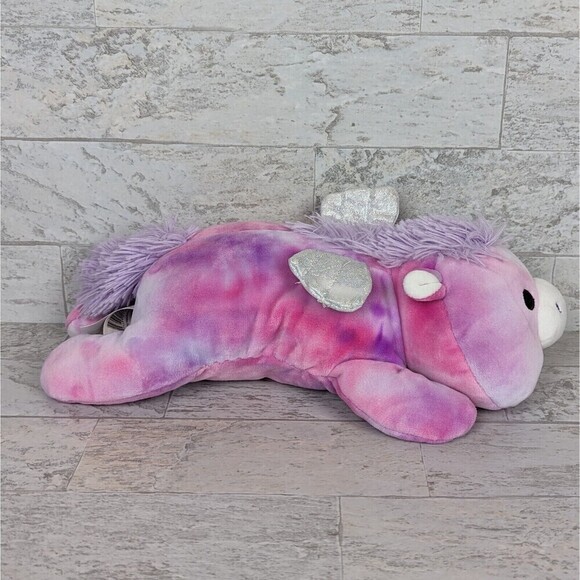 Squishmallows Hug Mees Willow The Pegasus Plush Toy 12" Laying Pink Purple - Picture 4 of 9